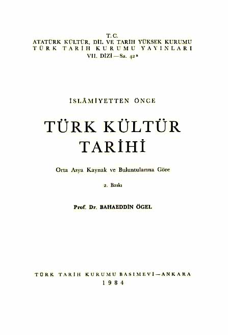 Türk Kültür Tarixi - Bahaetdin Ögel